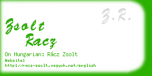 zsolt racz business card