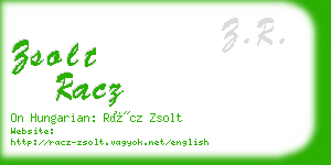 zsolt racz business card